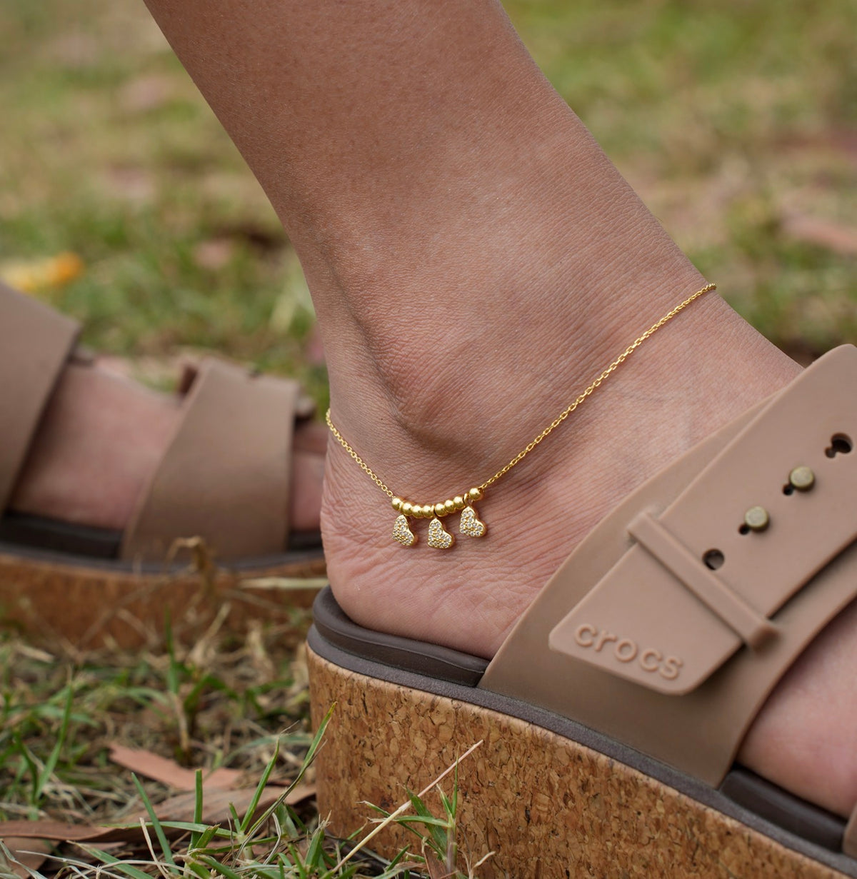 Elise Heart Anklet