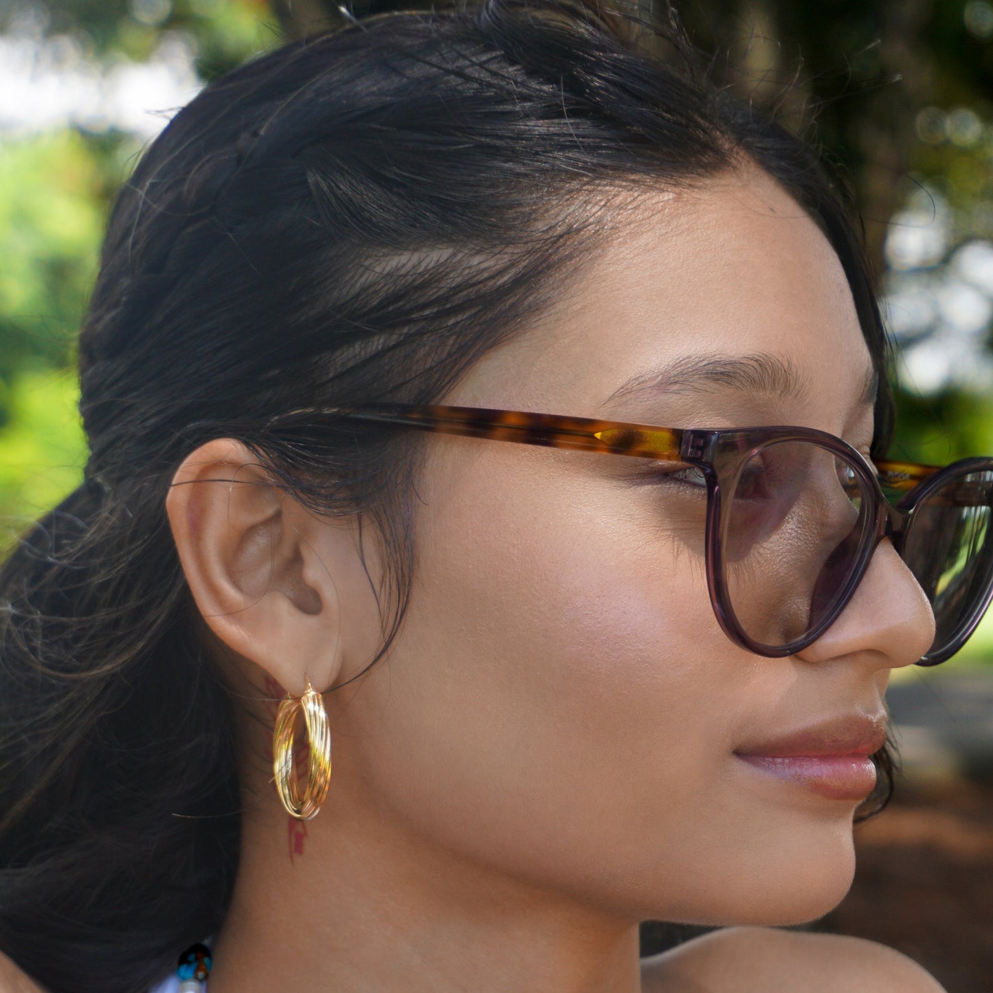 Faye Chunky Hoop Earrings