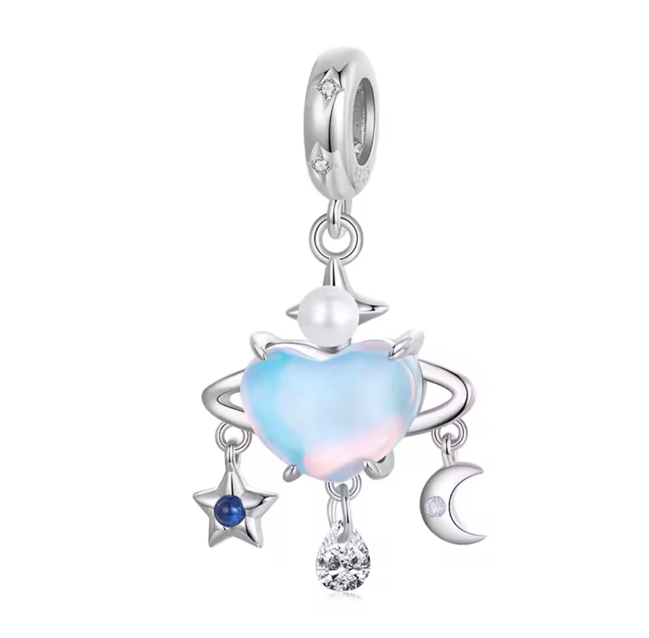 Cosmic Heart Charm