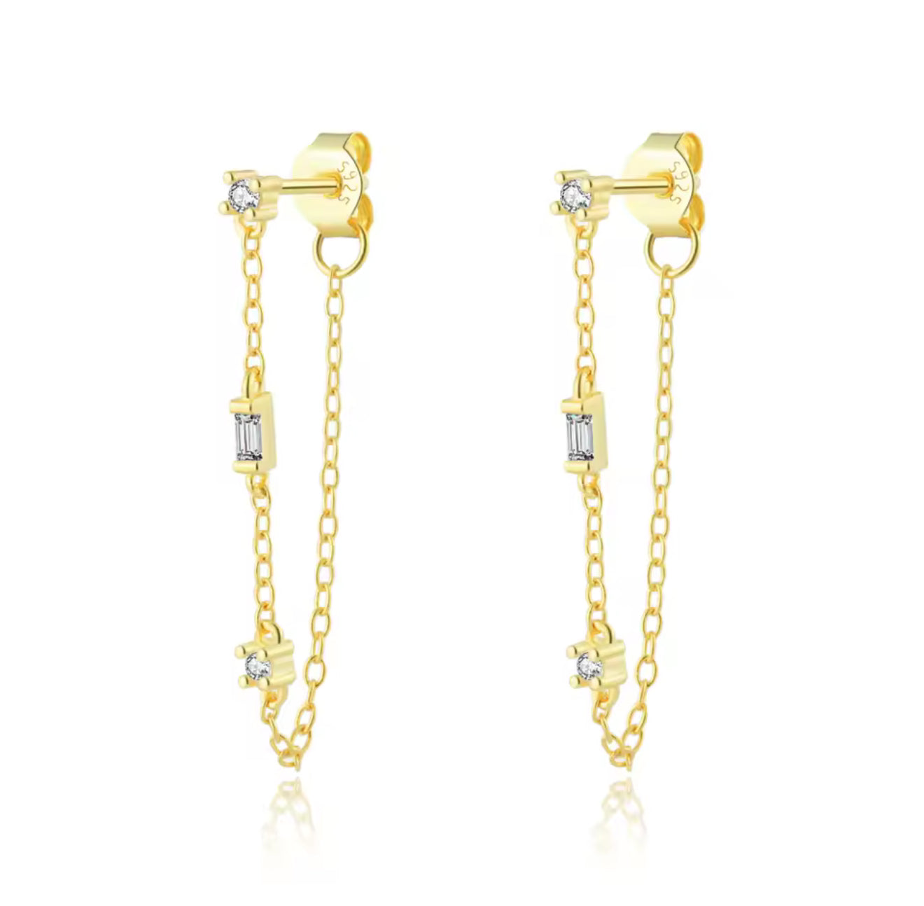 Sarai Chain Stud Earrings