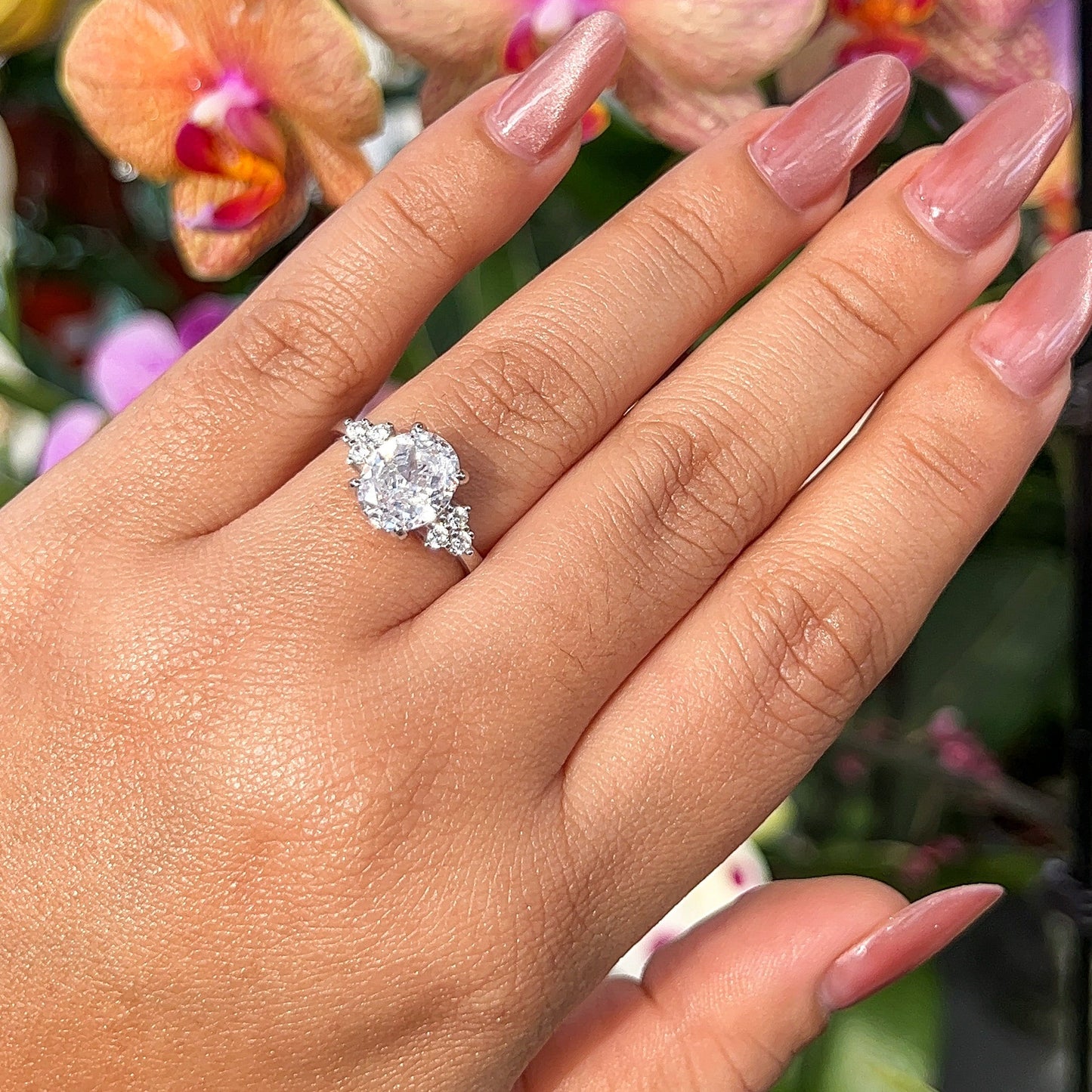 Amabel Clear Silver Ring