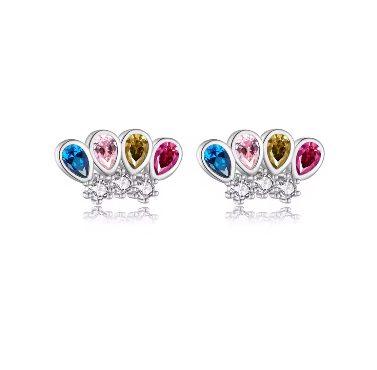 Areli Multi-color Stud Earrings