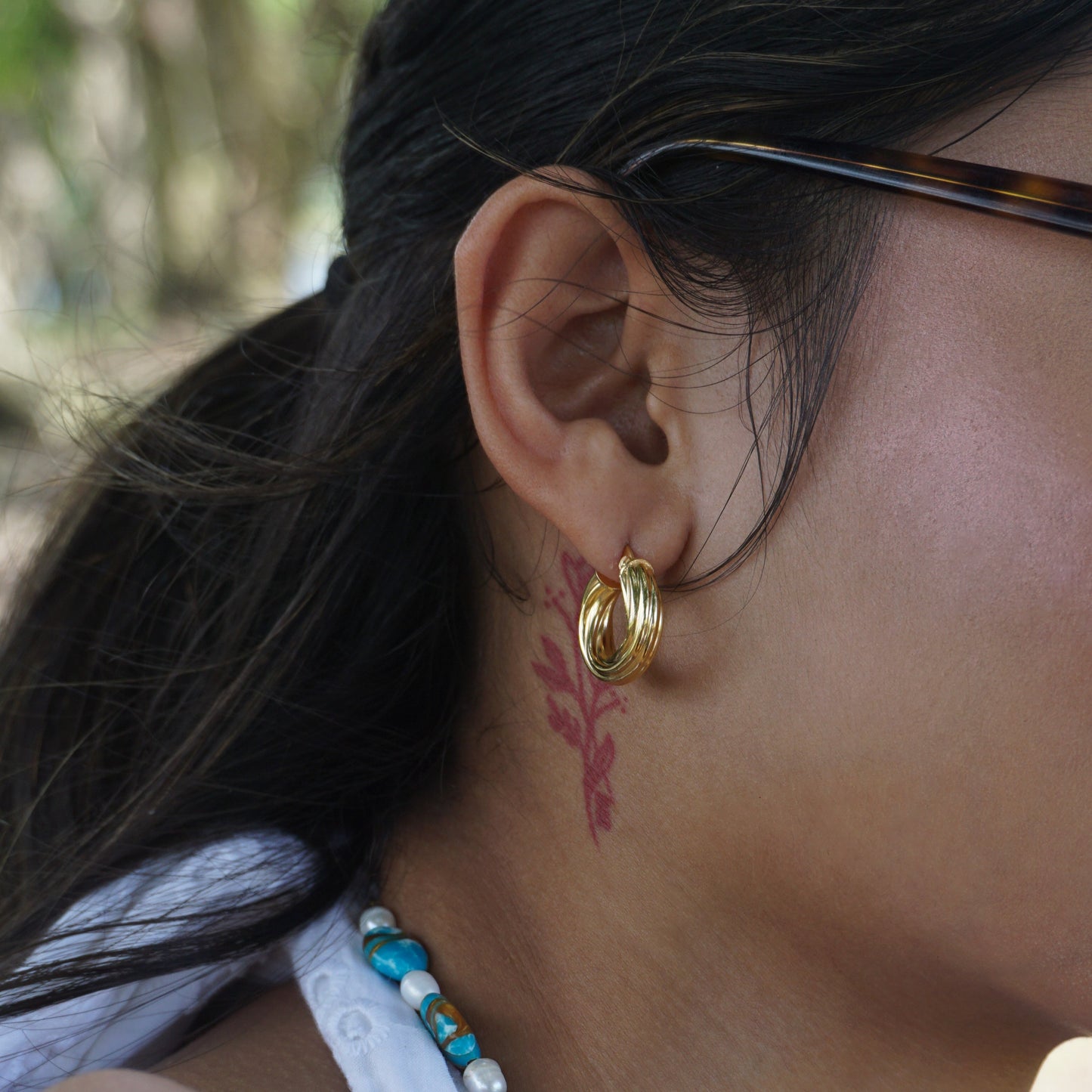 Faye Chunky Hoop Earrings