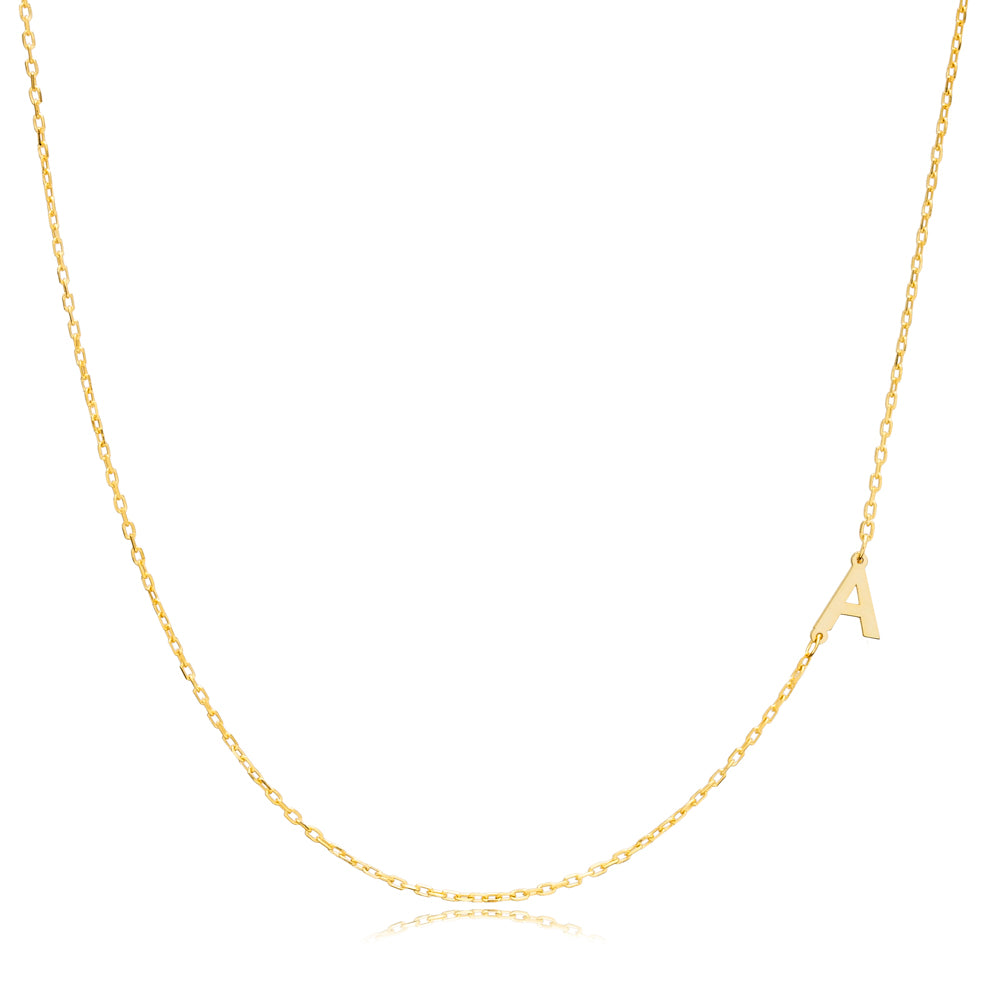 Sideways Letter Necklace
