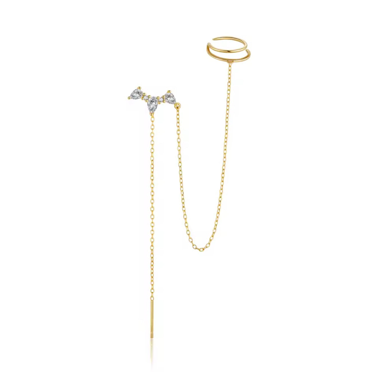 Rexa Threader Cuff Earring