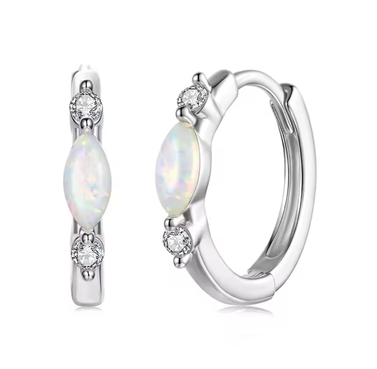 Carolina Moissanite Huggies