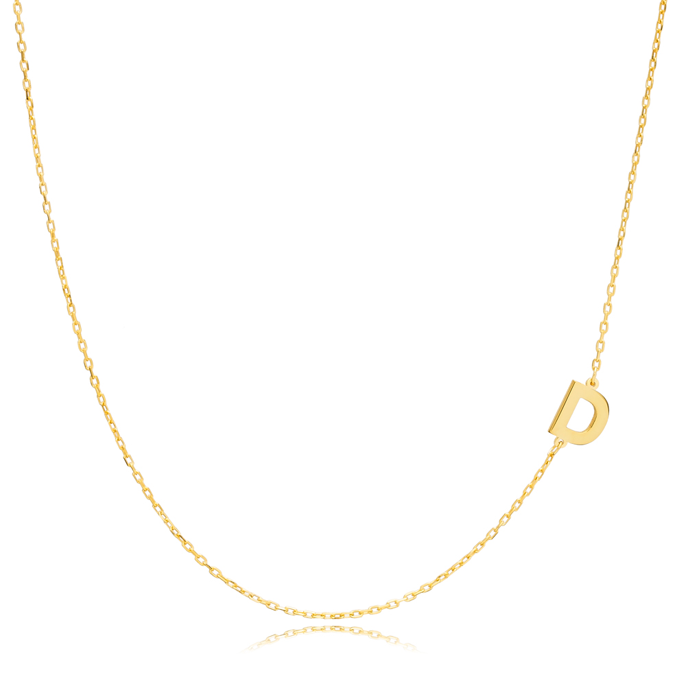 Sideways Letter Necklace
