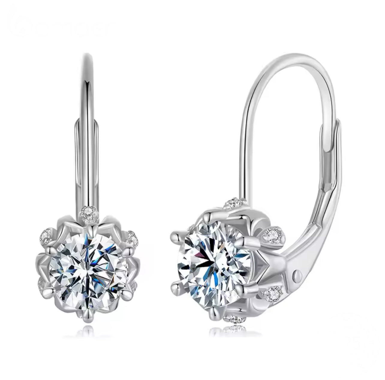 Vitali Moissanite Huggies