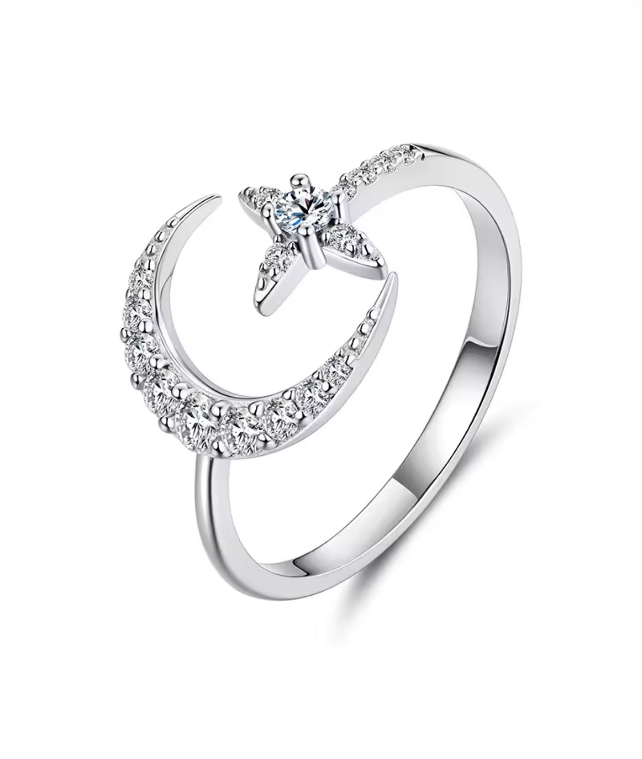 Lunaria Moissanite Ring