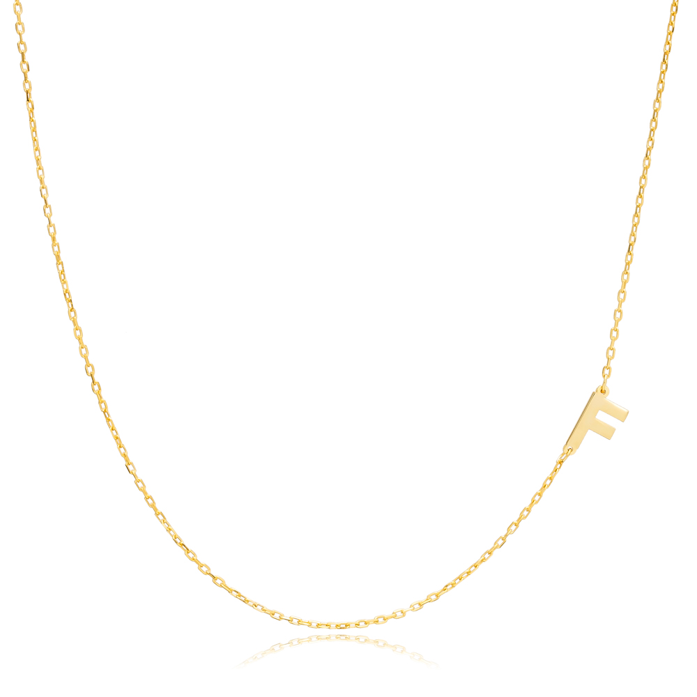 Sideways Letter Necklace