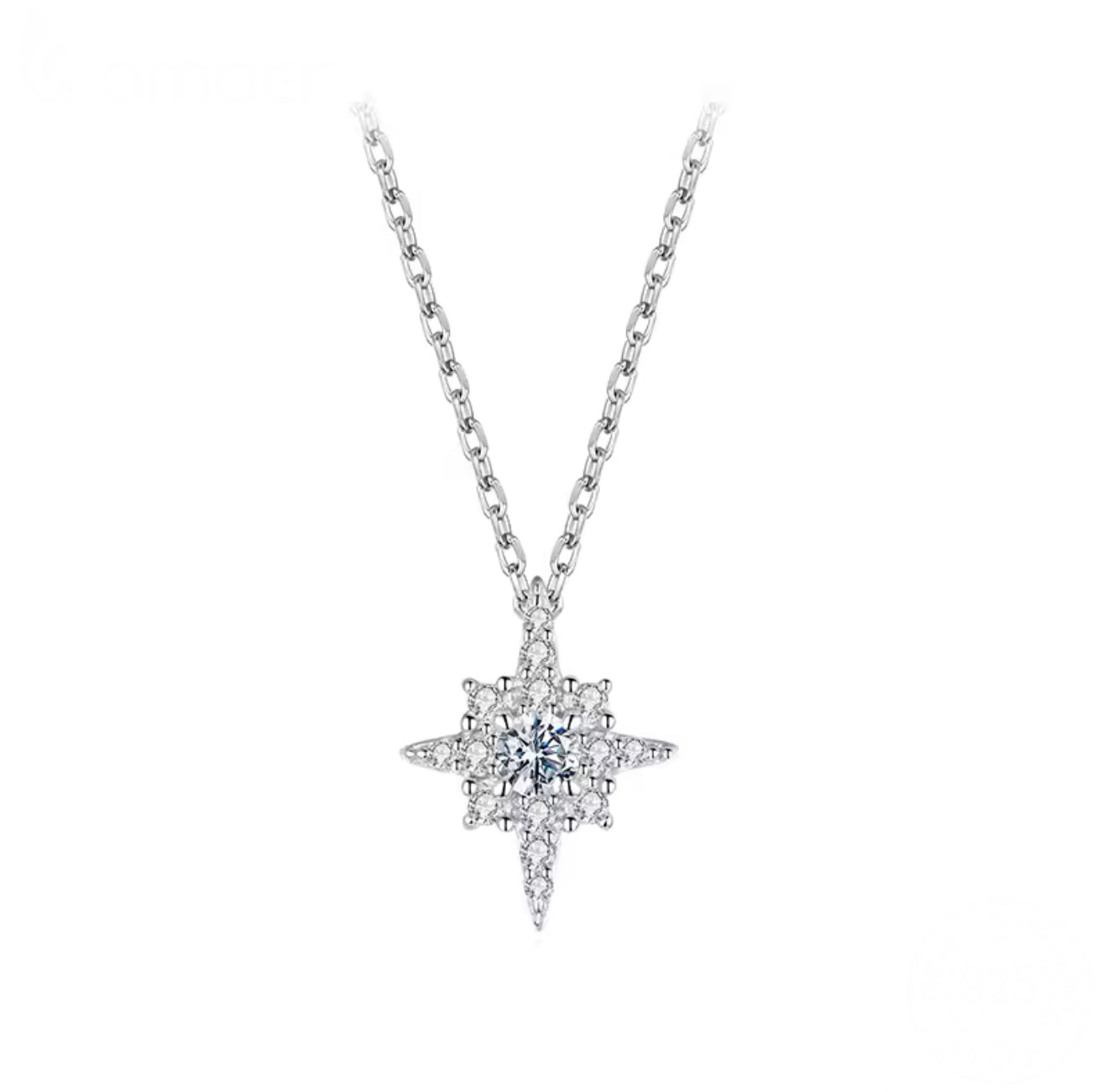 Elsa 0.1ct Moissanite Necklace