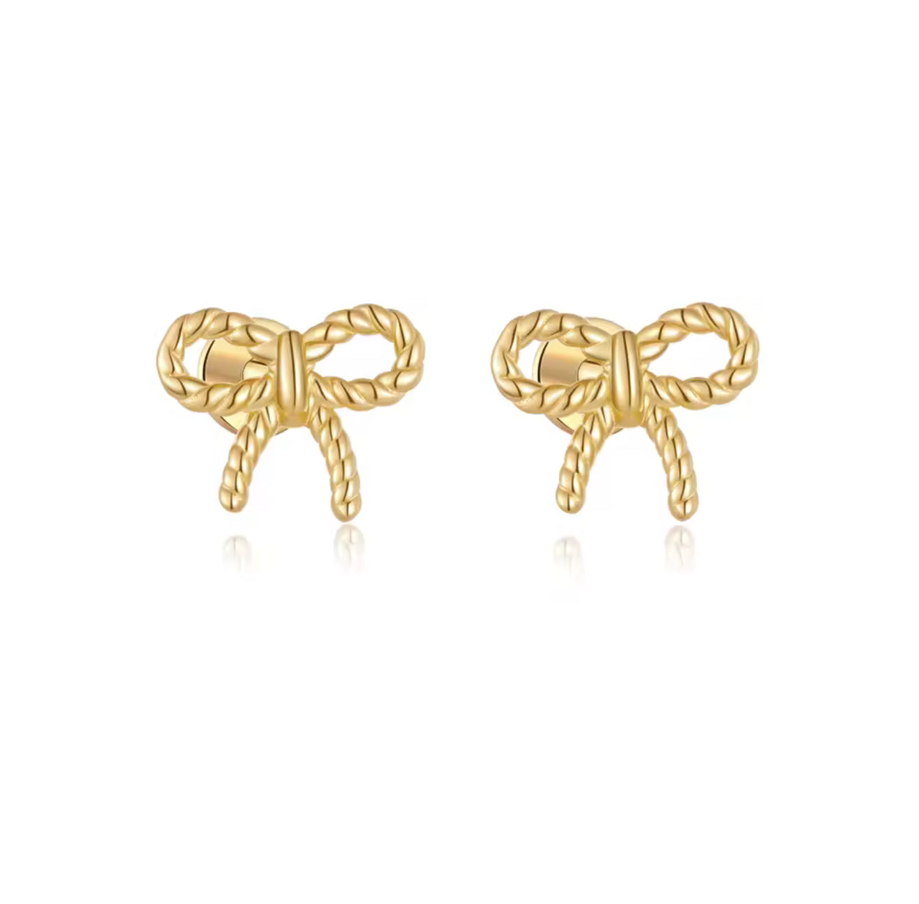 Lindie Bow Stud Earrings