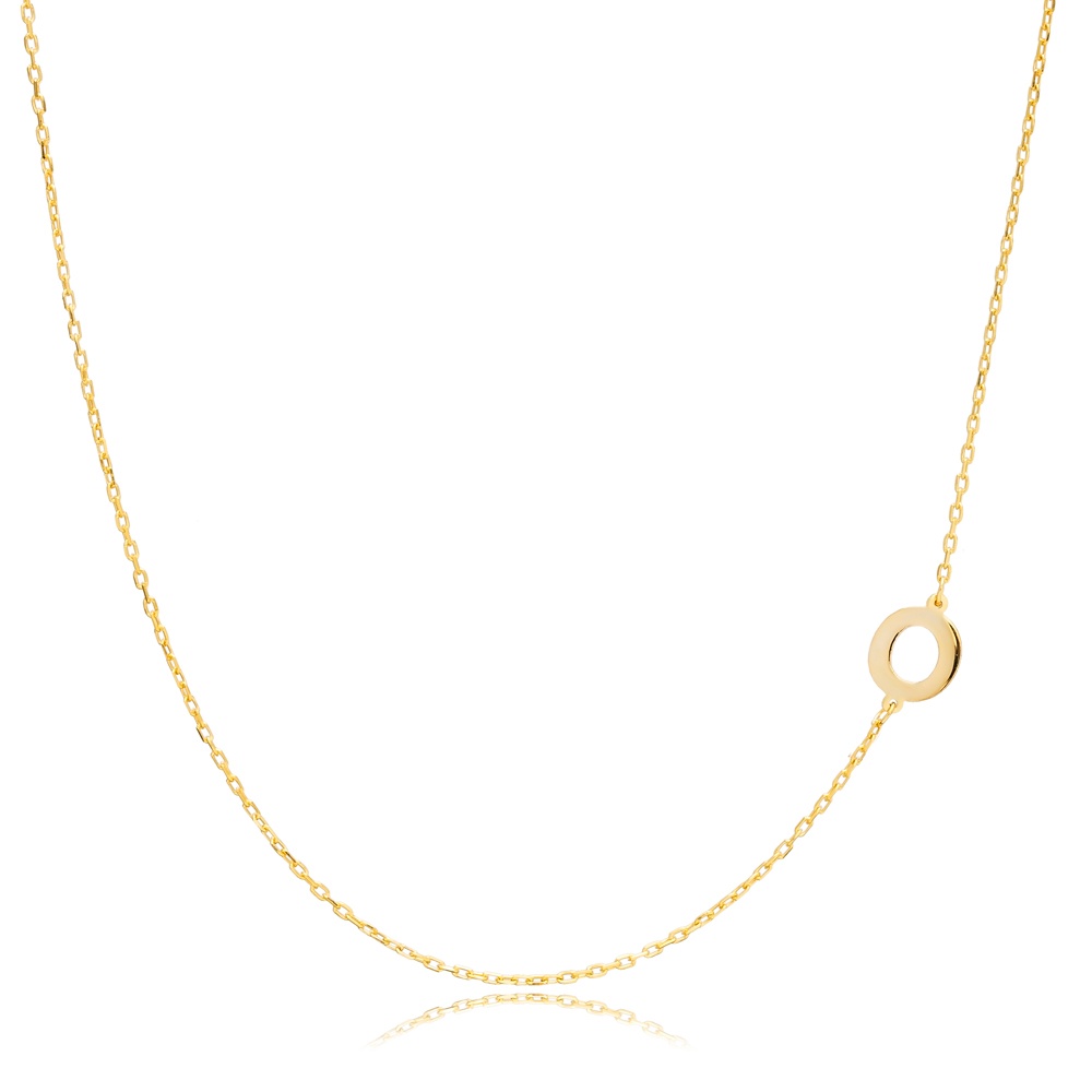 Sideways Letter Necklace