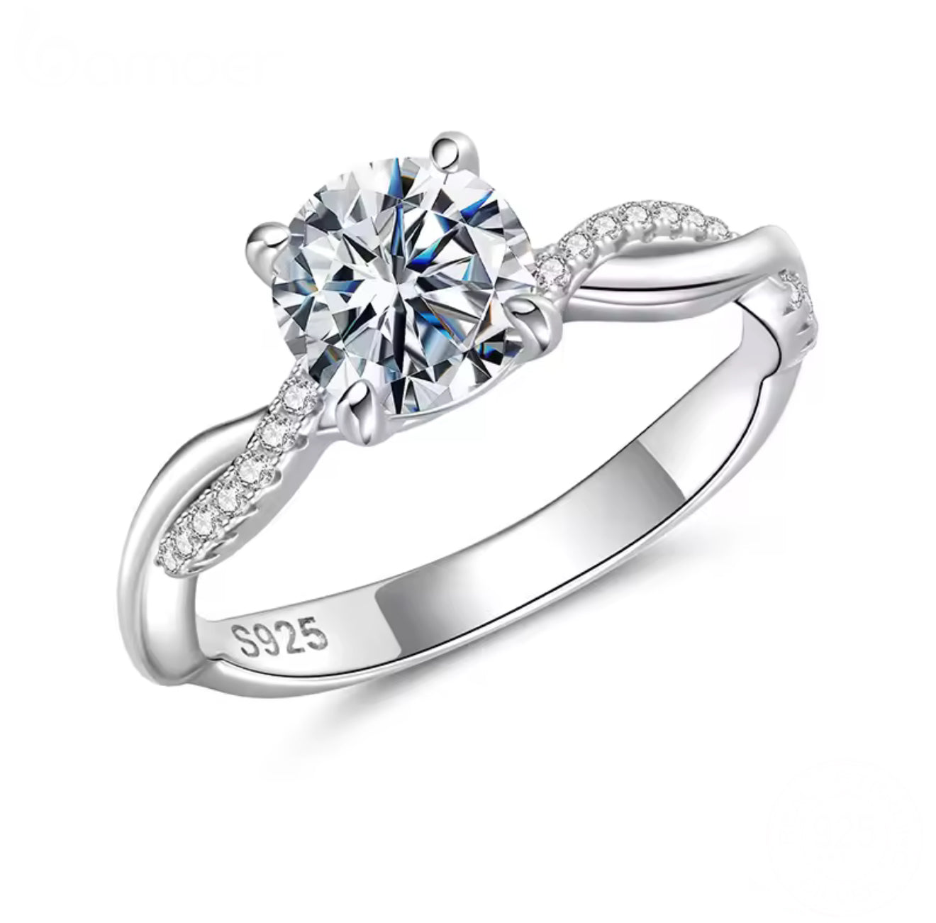 Amaia 1ct Moissanite Ring