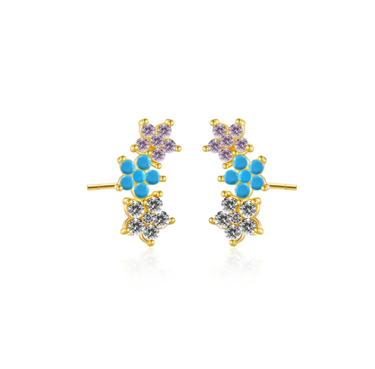 Celia Ear Climbers - Multicolour