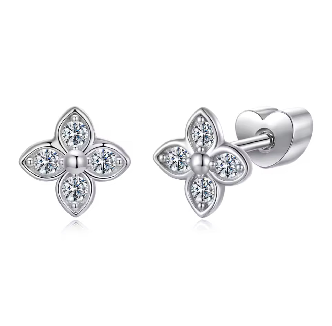 Darla Moissanite Stud Earrings