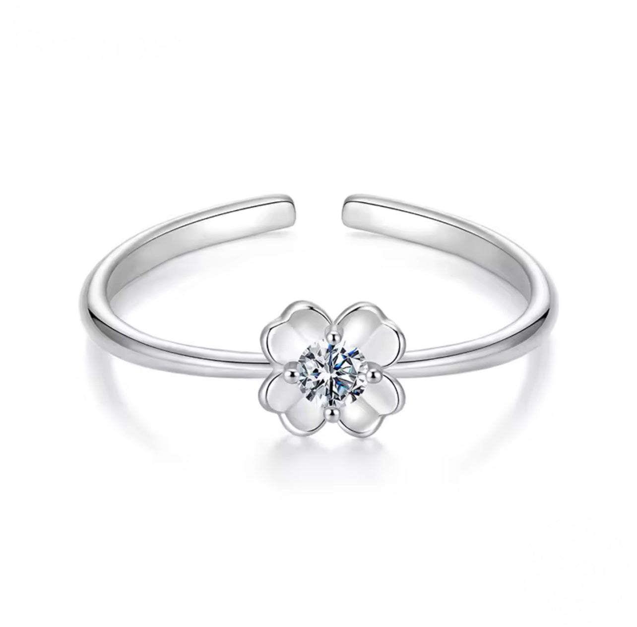 Evangelia 0.5ct Moissanite Ring