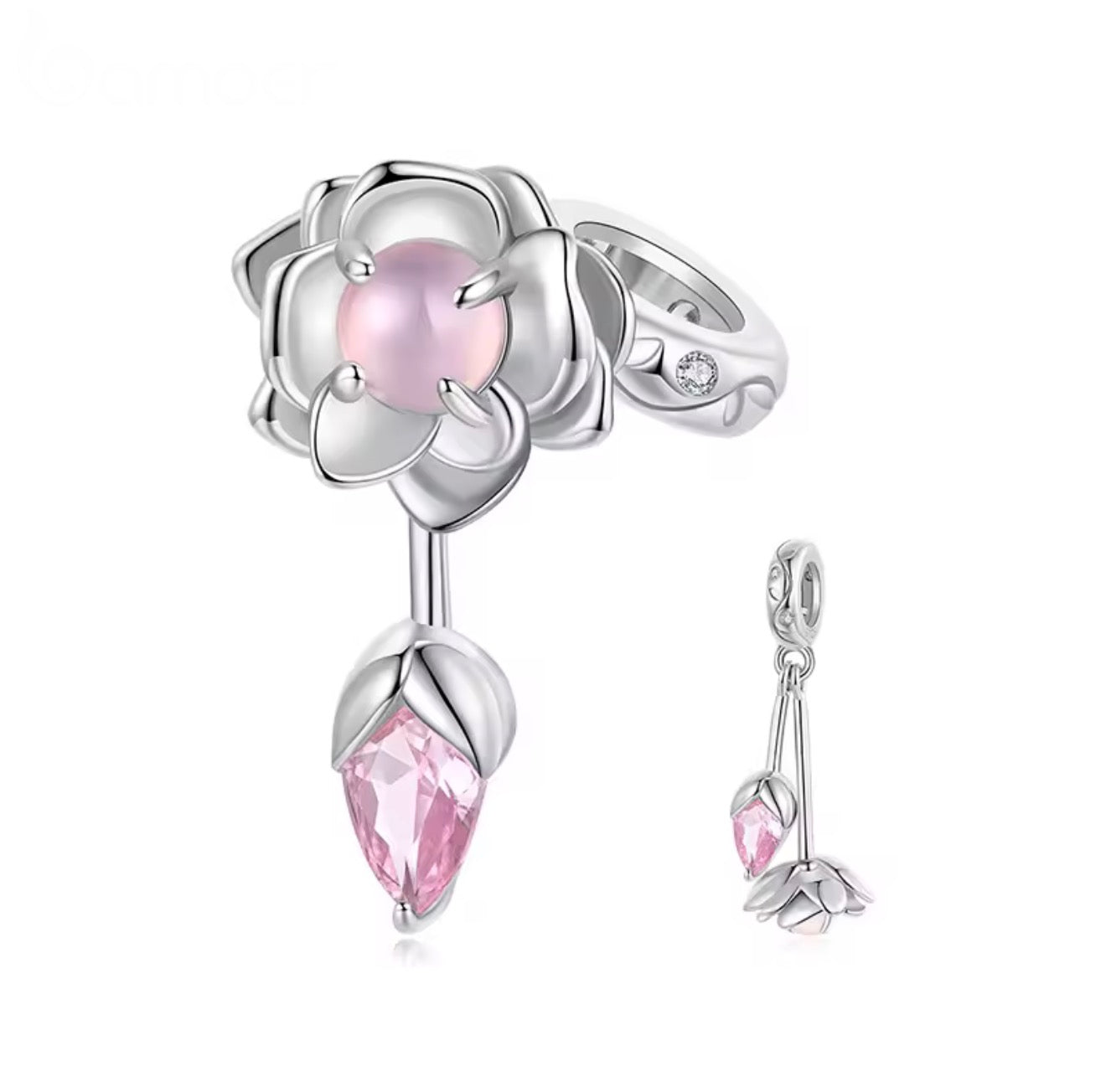 Hanging Rose Charm