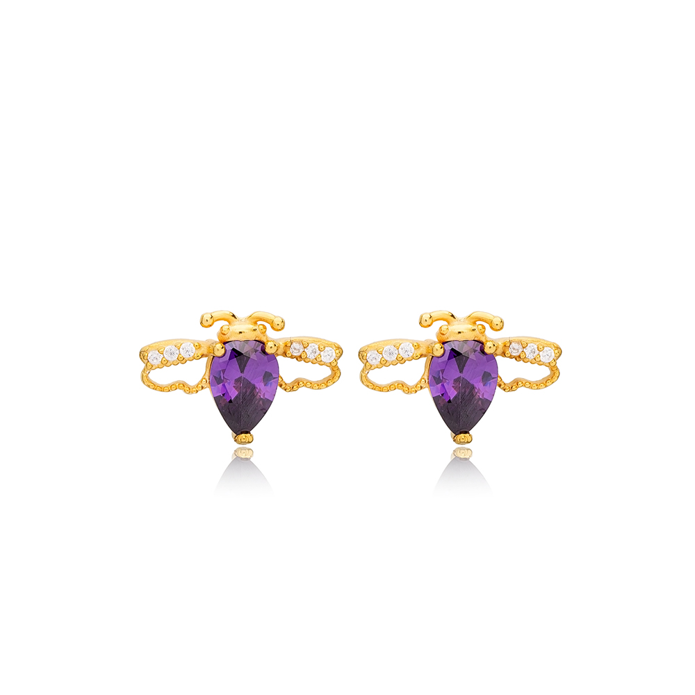 Honey Earrings - Amethyst