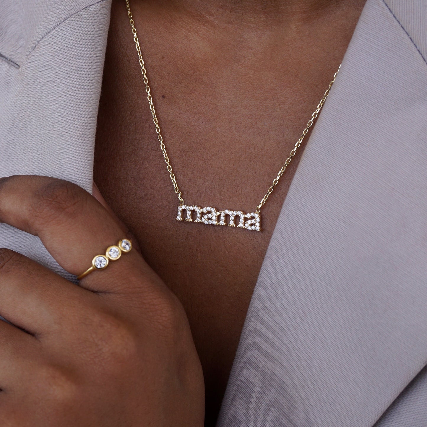 Mama Lowercase Necklace