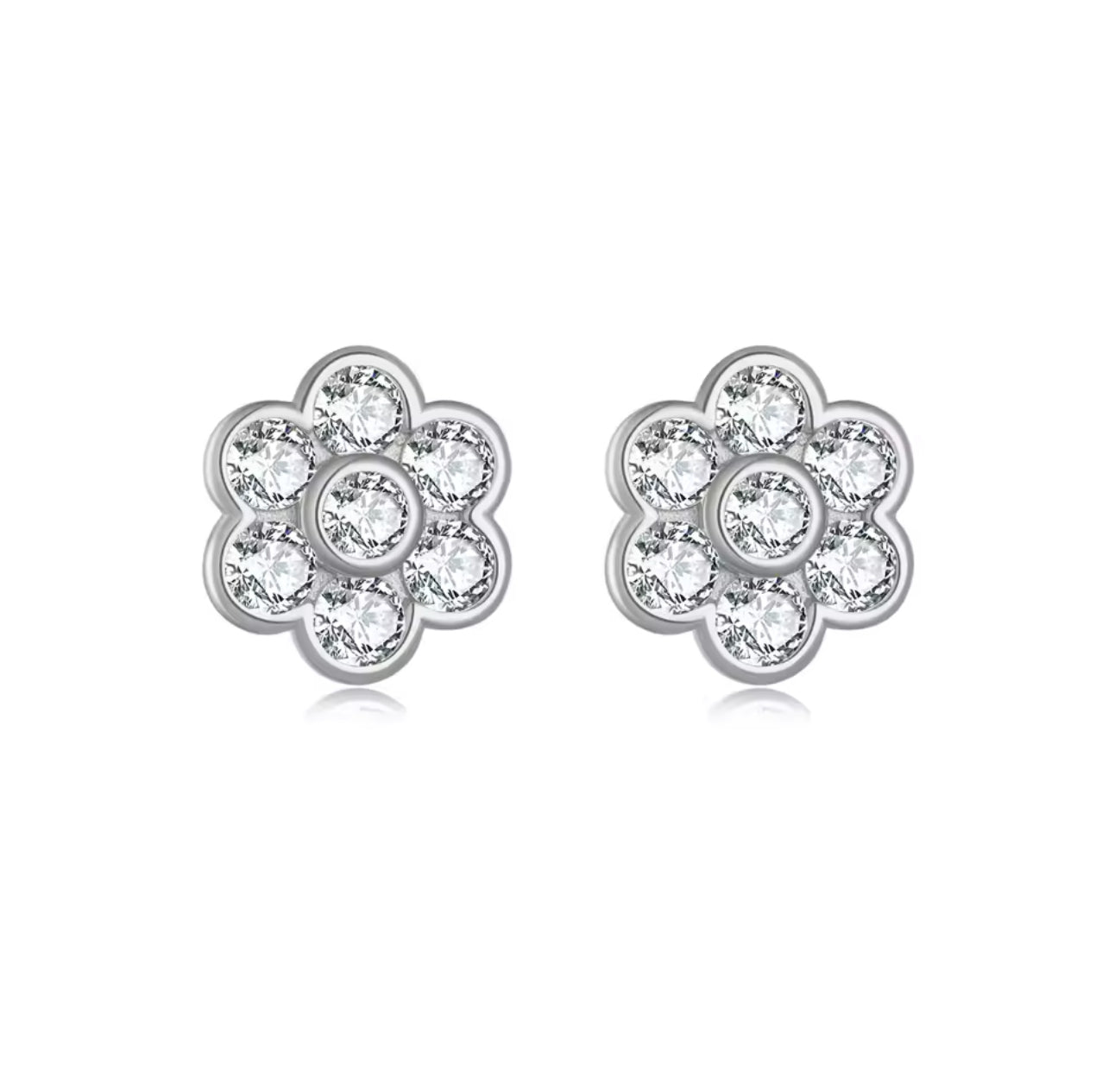 Jollie Stud Silver Earrings