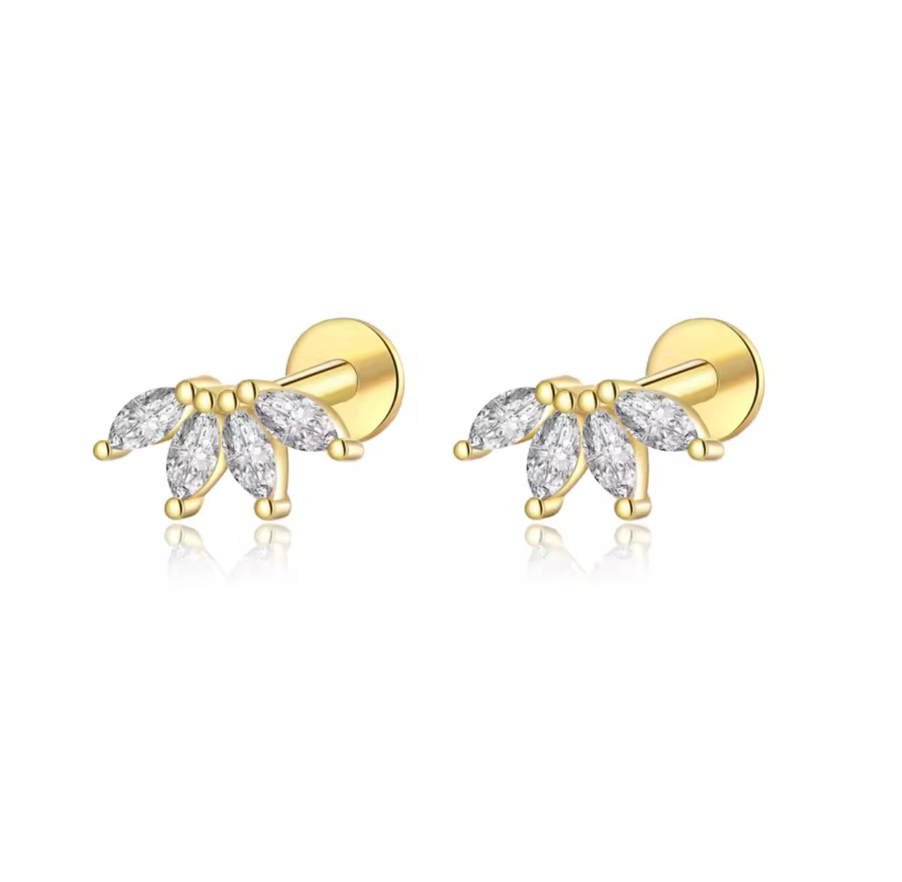 Kelsi Flat-back Stud Earrings