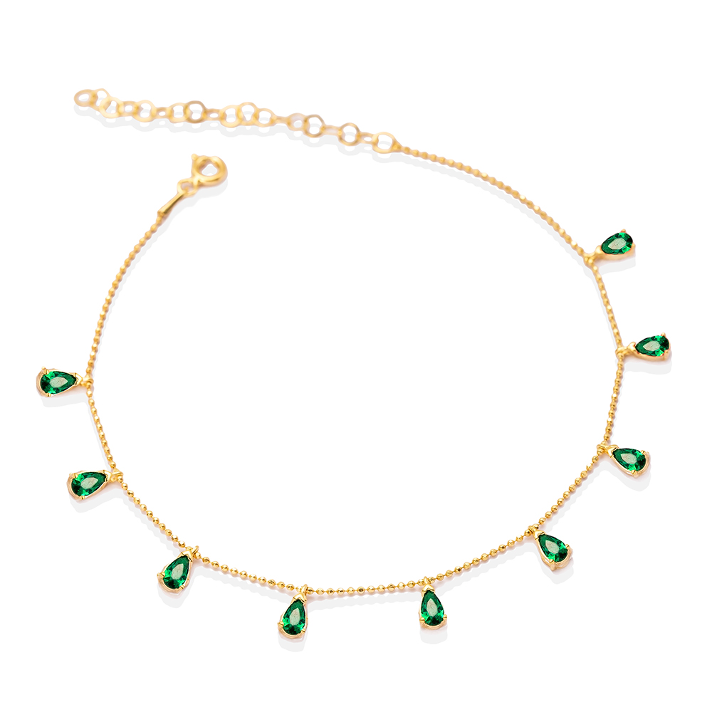 Kie Emerald Anklet