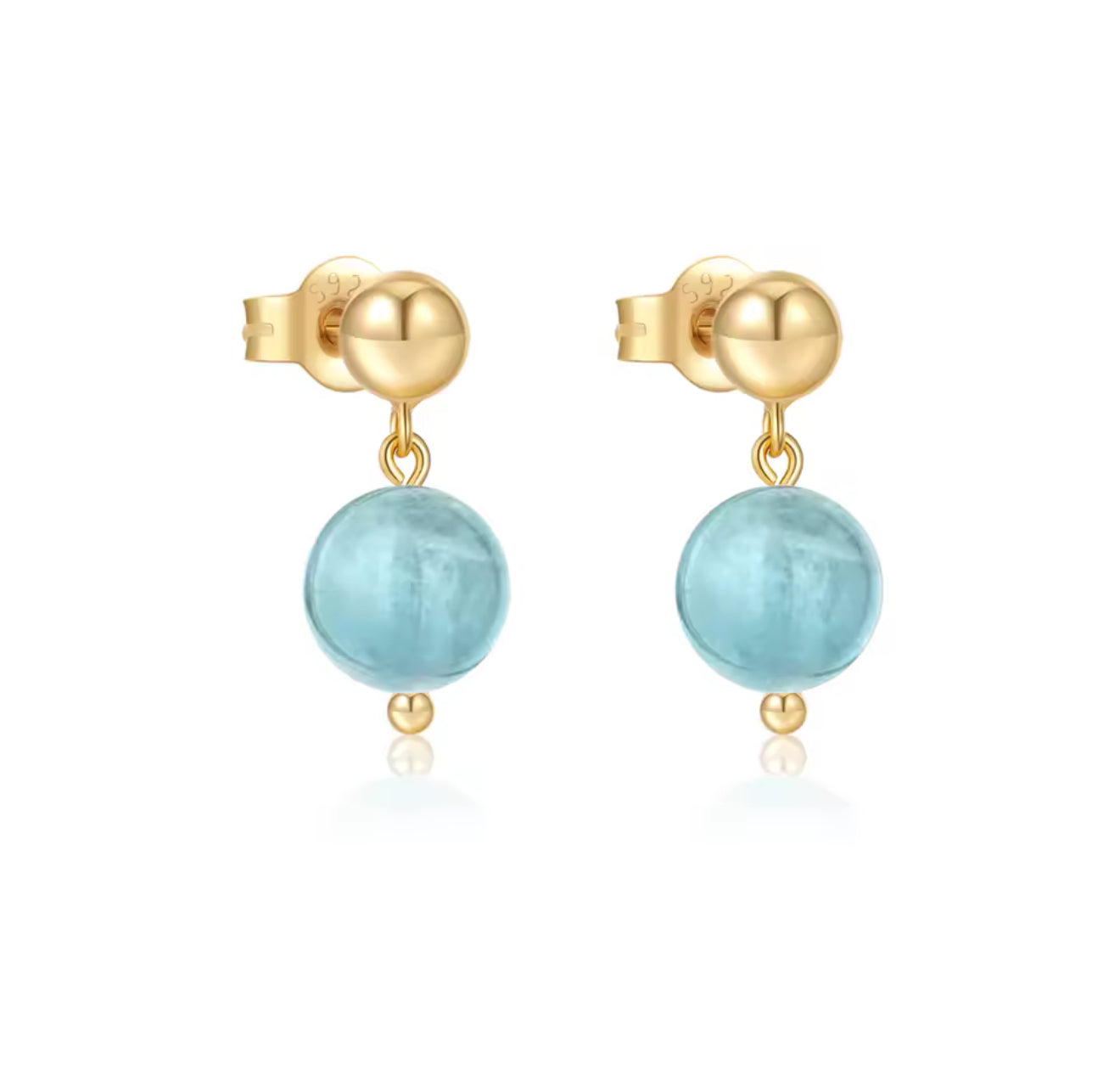 Maybelle Blue Pearl Earrings