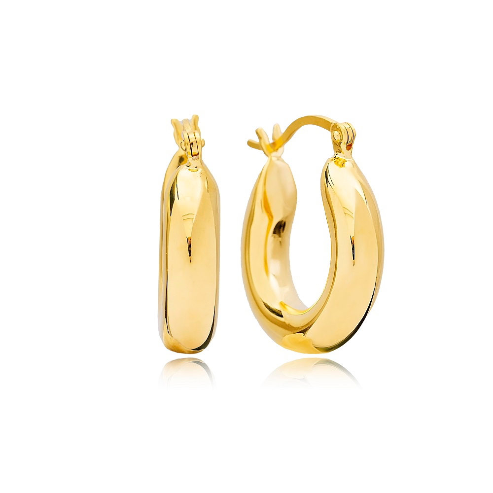 Regina Chunky Hoop Earrings 19mm