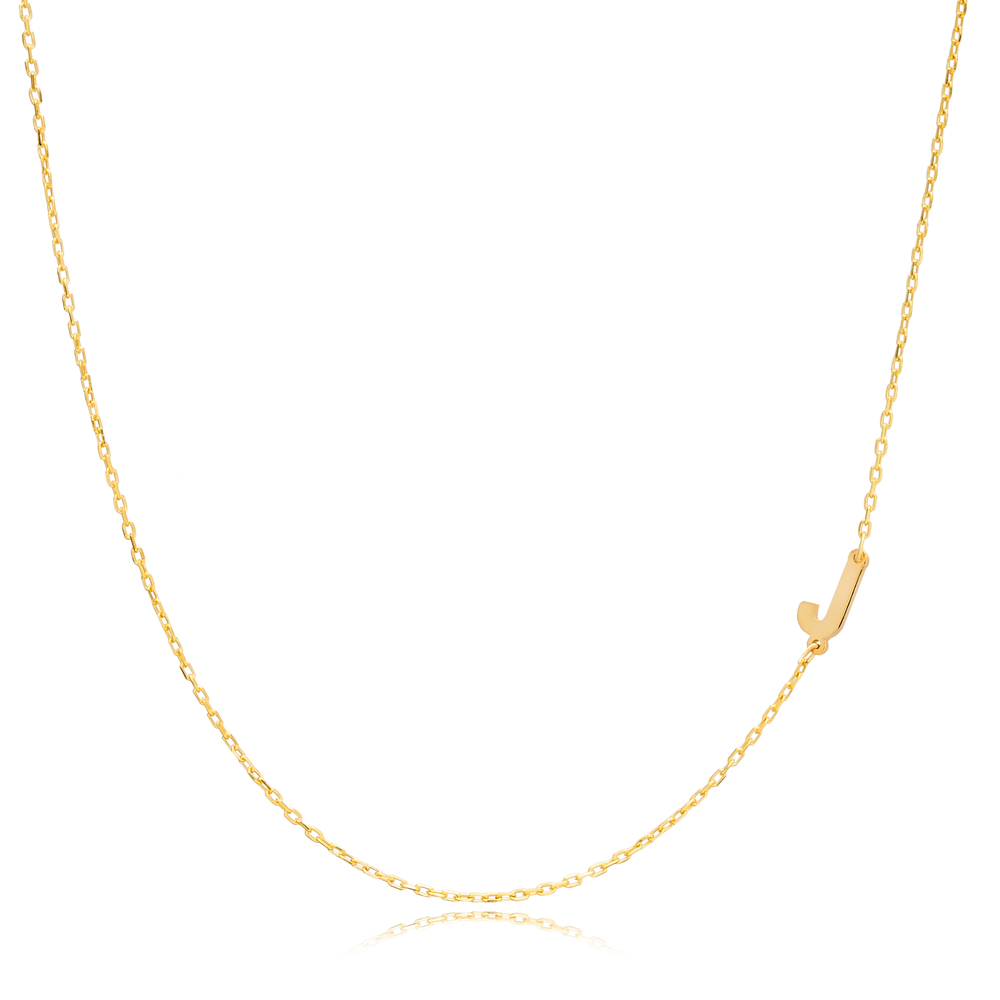 Sideways Letter Necklace