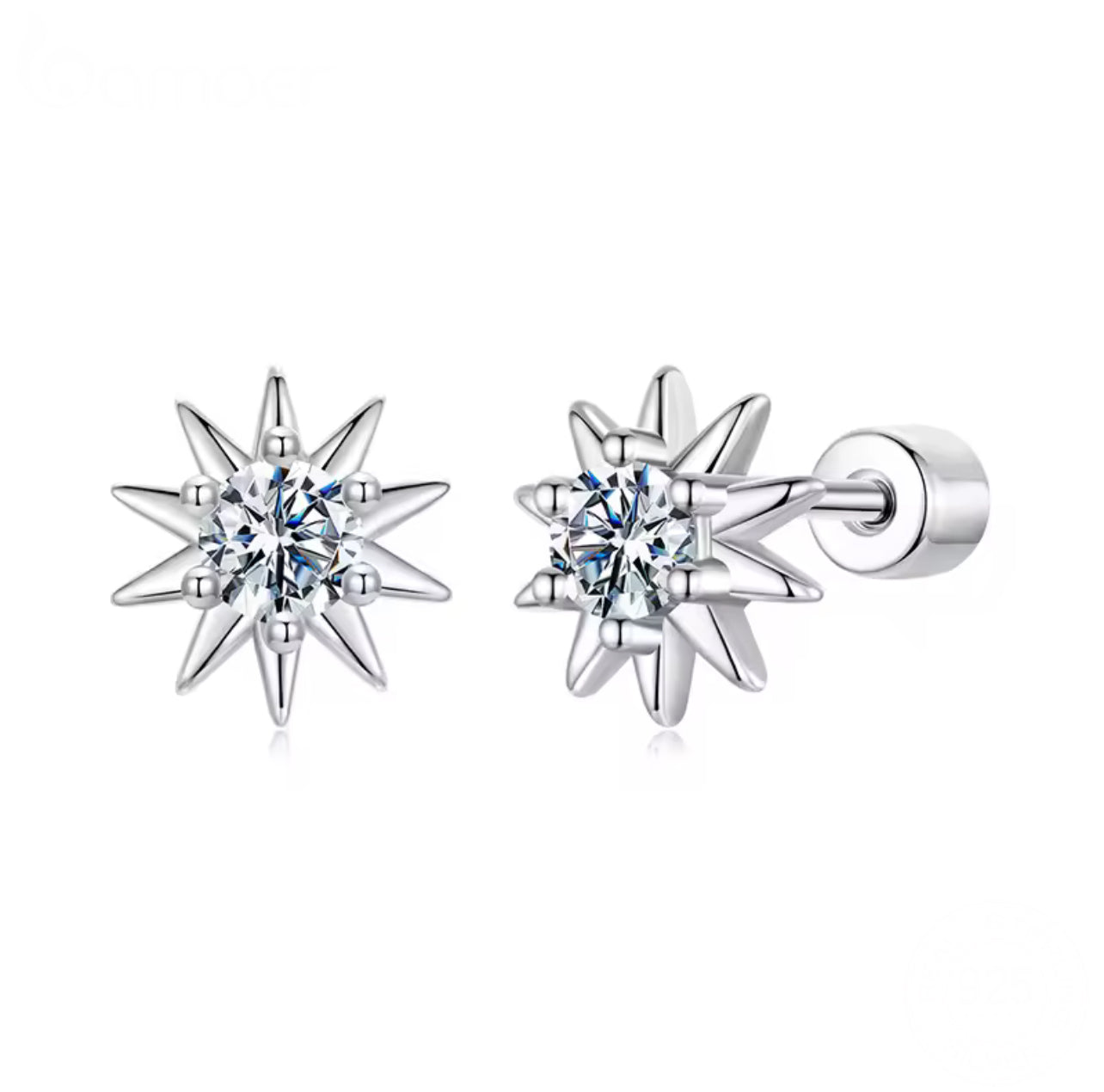 Stardust Moissanite Stud Earrings