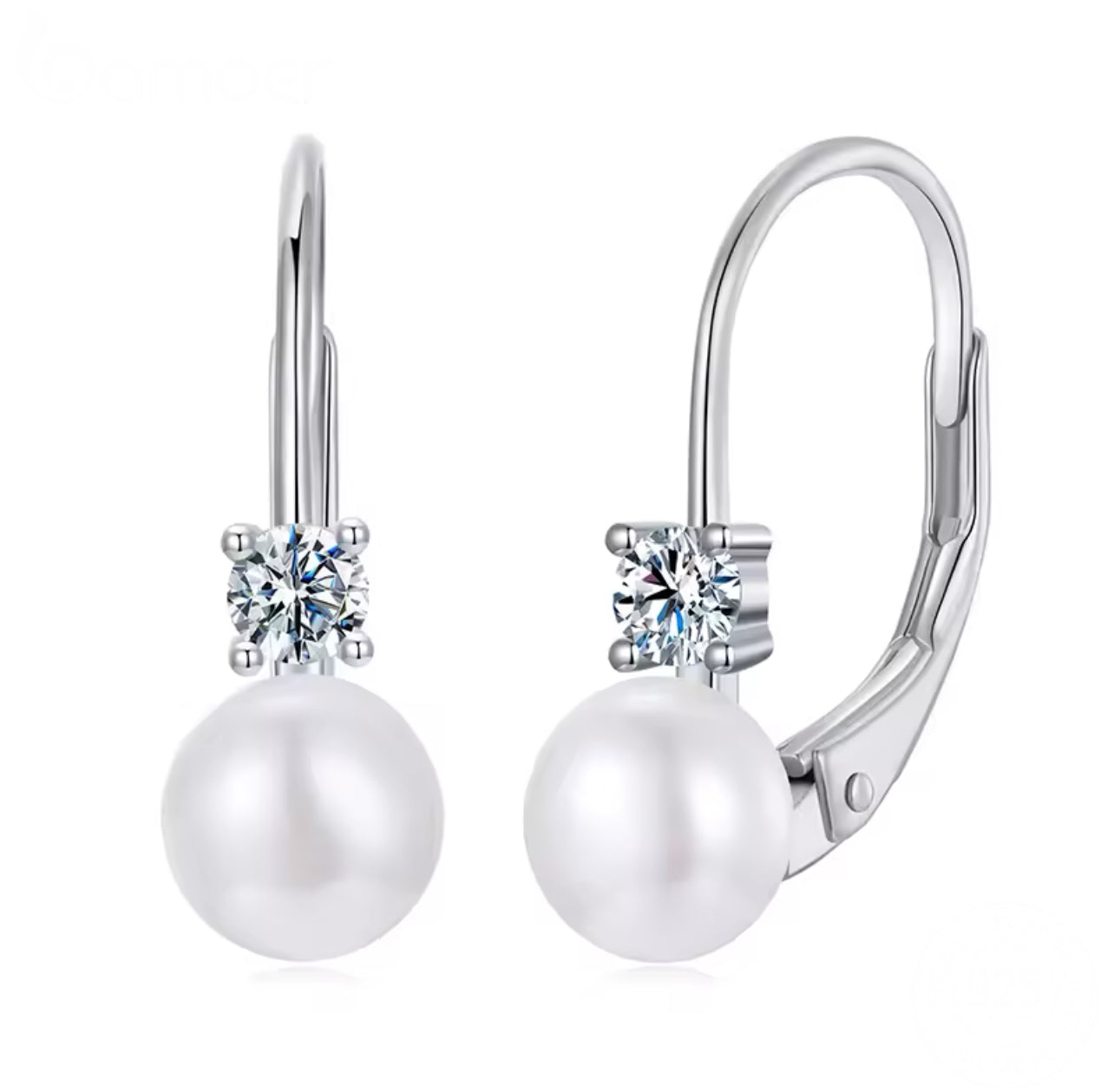 Stephina Moissanite Huggies