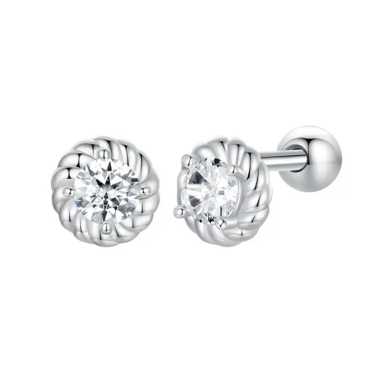 Tula Moissanite Stud Earrings
