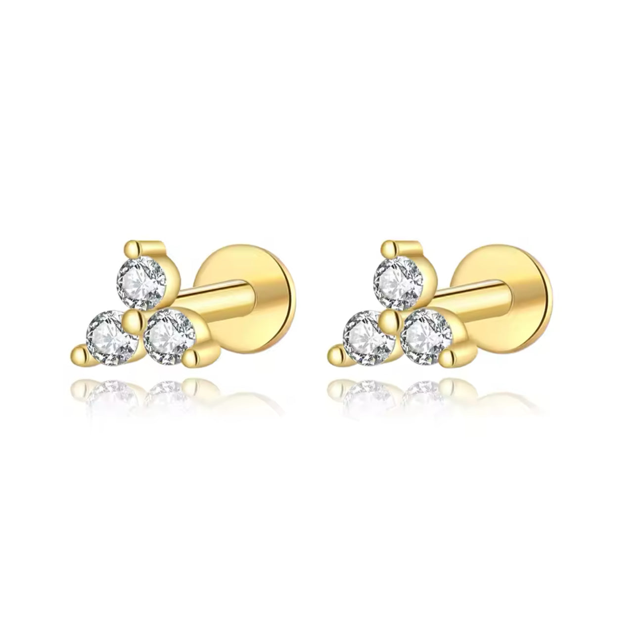 Venus flat-back Stud Earrings