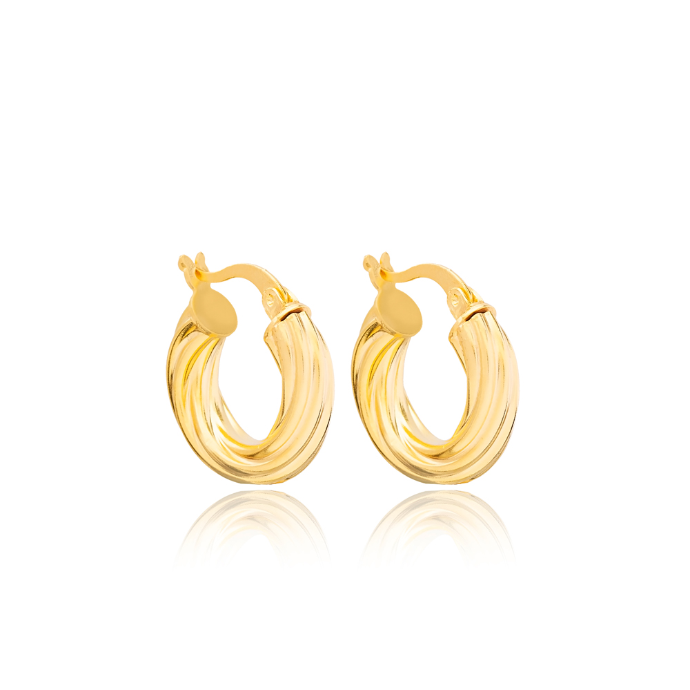 Faye Chunky Hoop Earrings