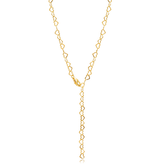 Juliet Hollow Heart Necklace (52cm)