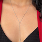 Londyn Lariat Necklace (Silver)