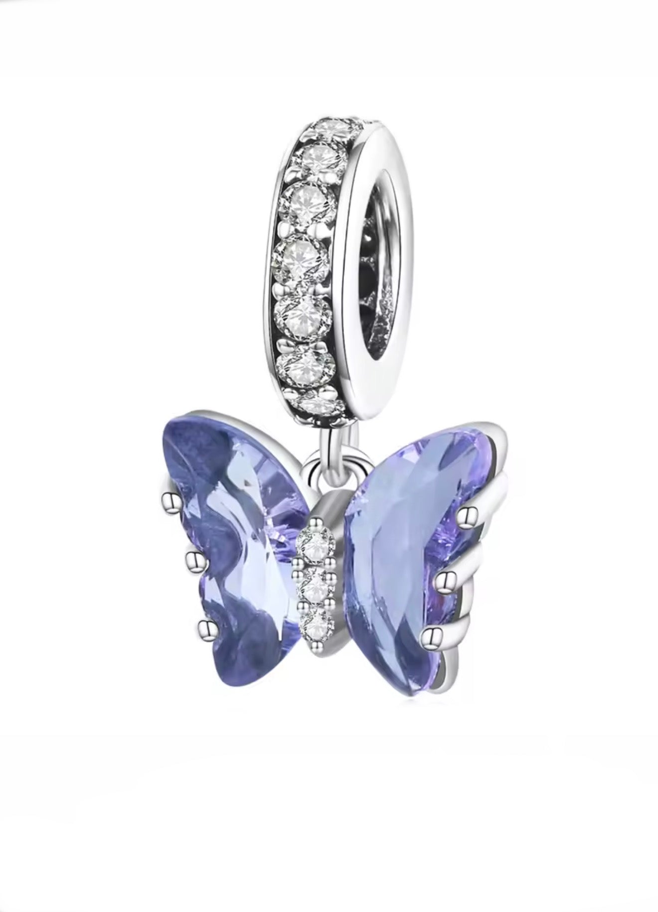 Purple Butterfly Charm