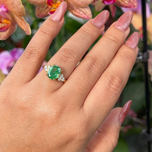 Amabel Emerald Gold Ring