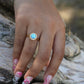 Andrea Light Blue Opal Ring