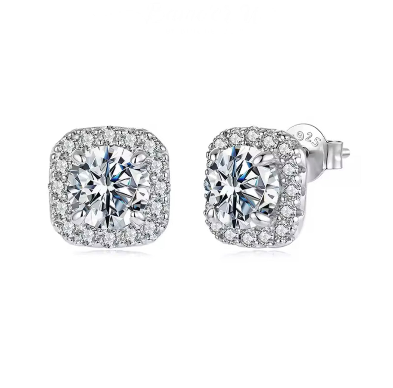 Christina Moissanite Stud Earrings