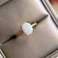 Glacier White Opal Ring