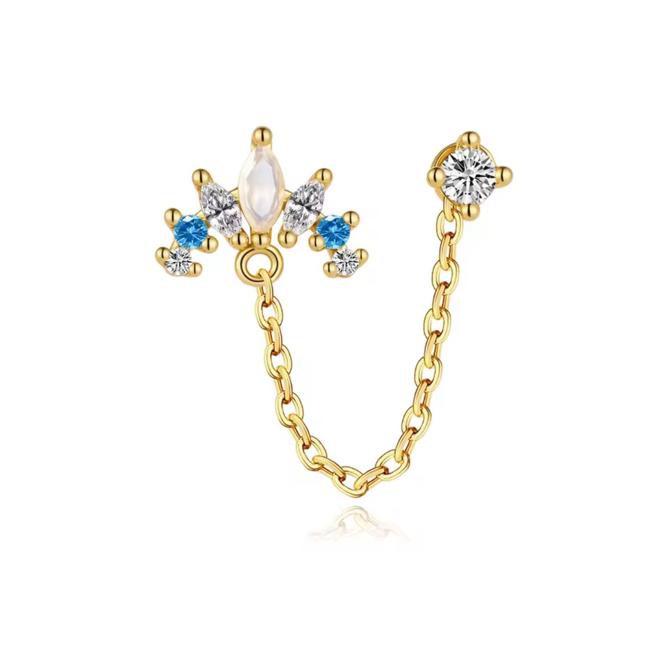 Lunessa Double Piercing Single
