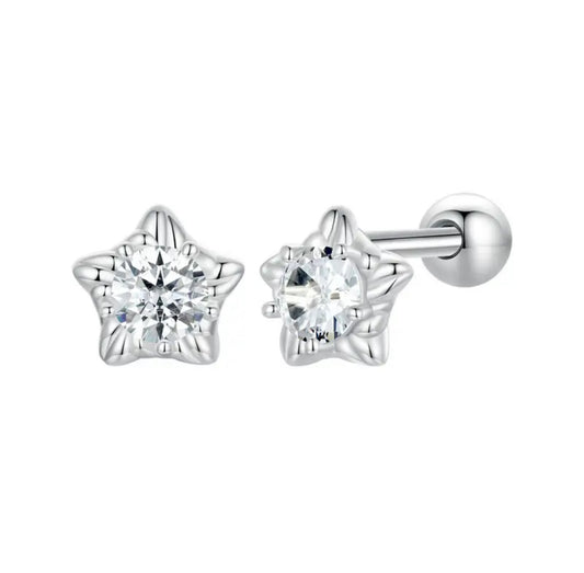 Solaris Moissanite Stud Earrings