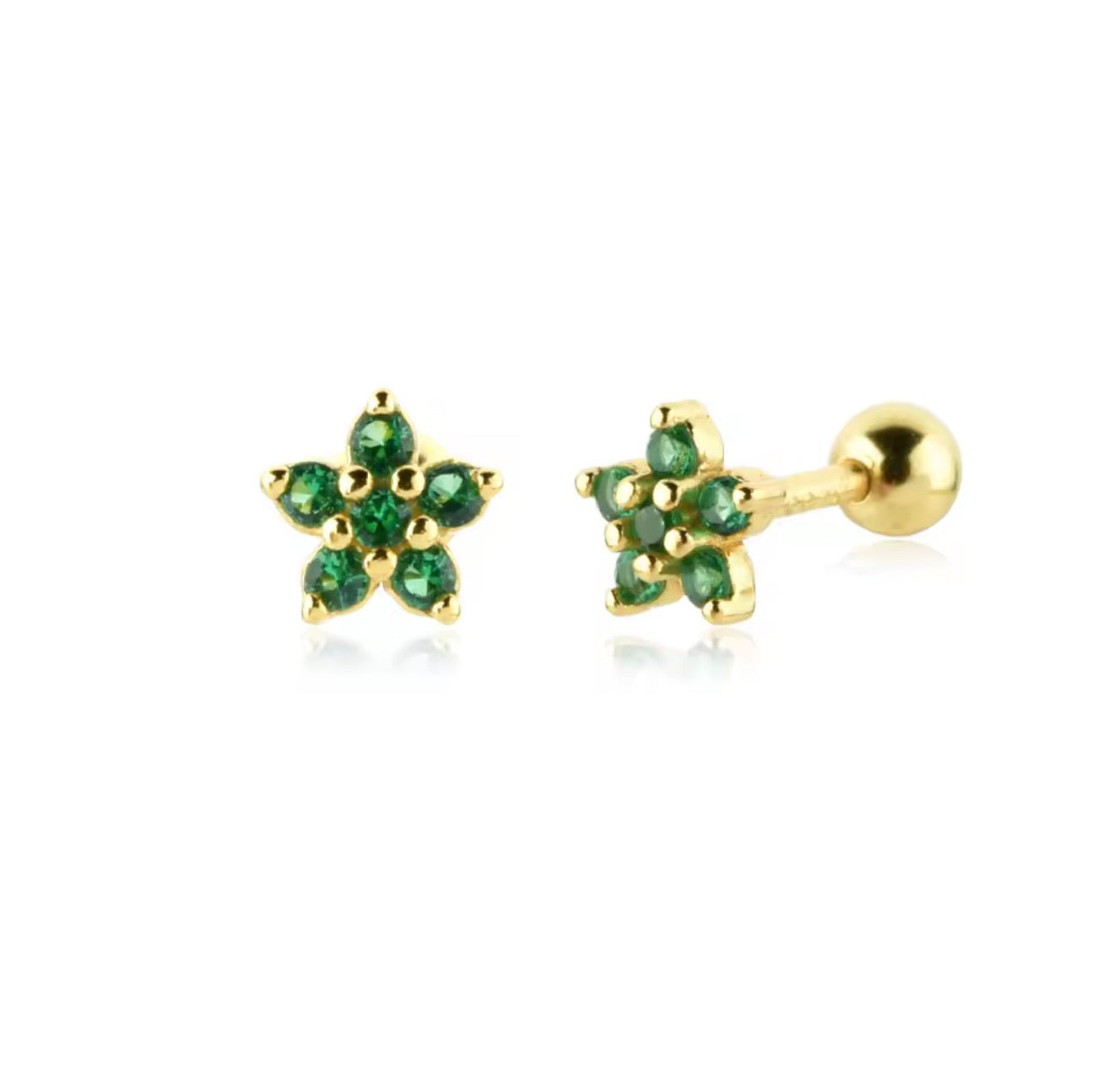 Dalia Flower Studs