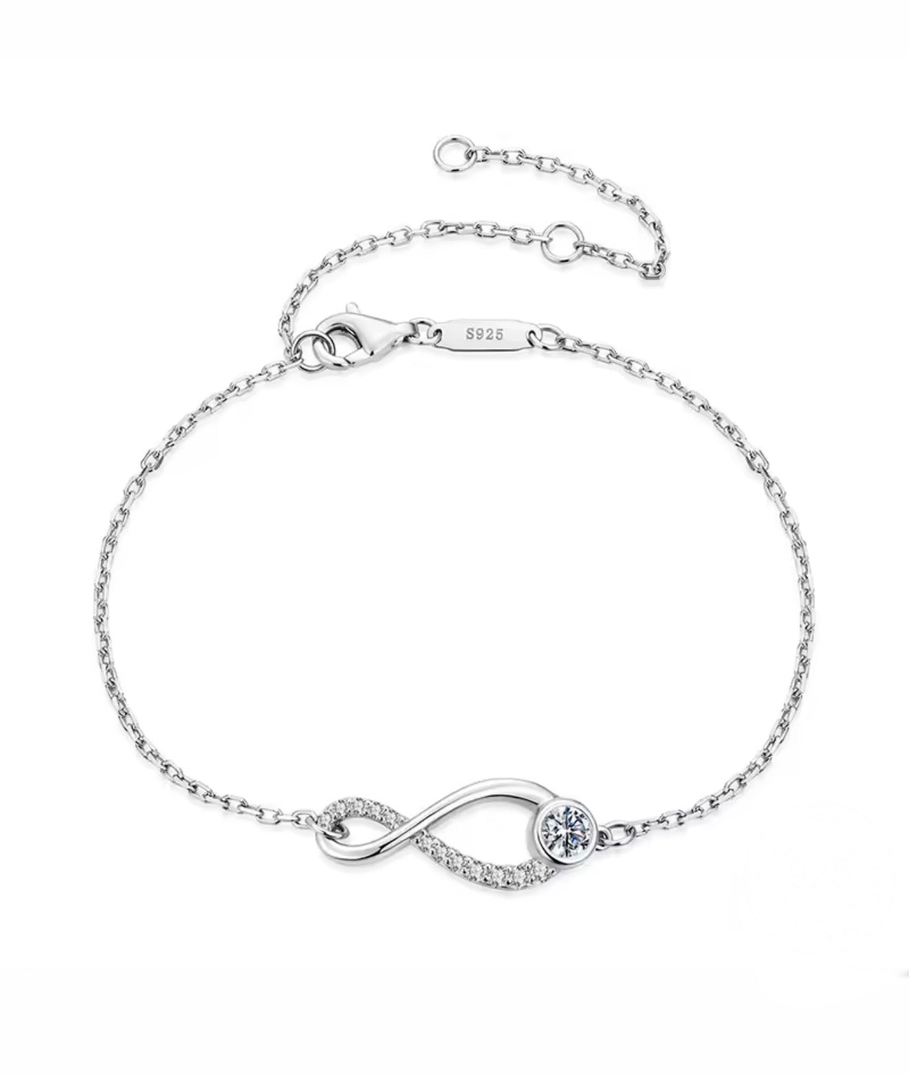 Bianca Infinity Moissanite Bracelet