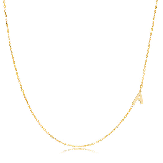 Sideways Letter Necklace