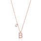 Letter Pearl Charm Necklace