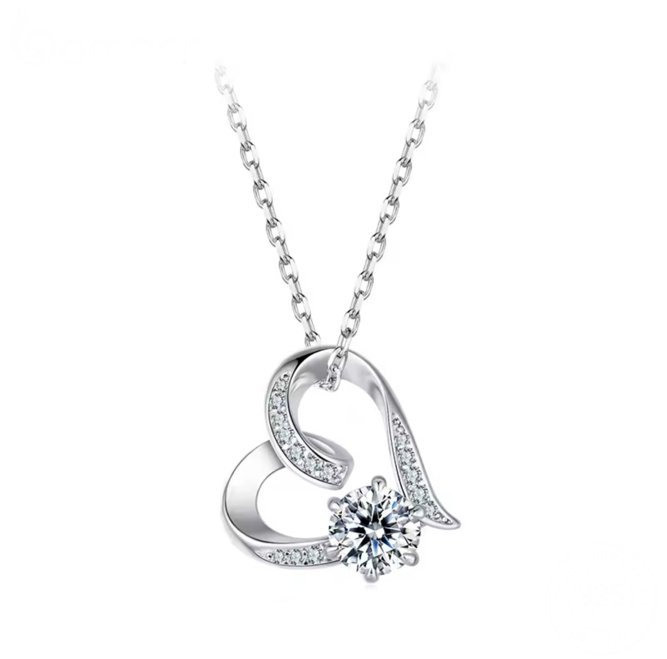 Eugenia Moissanite Heart Necklace