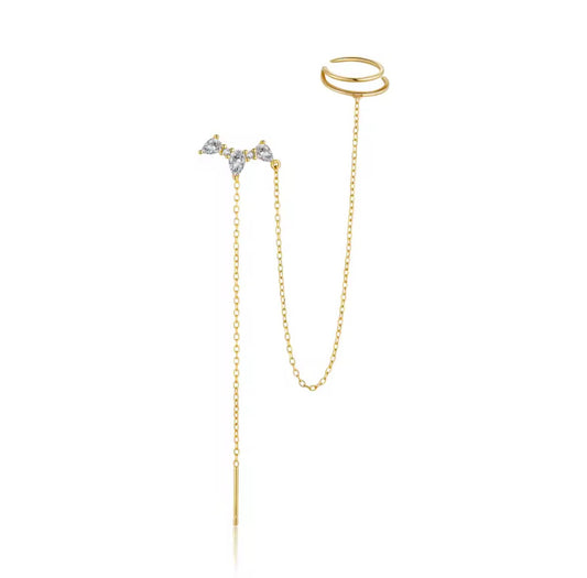 Rexa Threader Cuff Earring